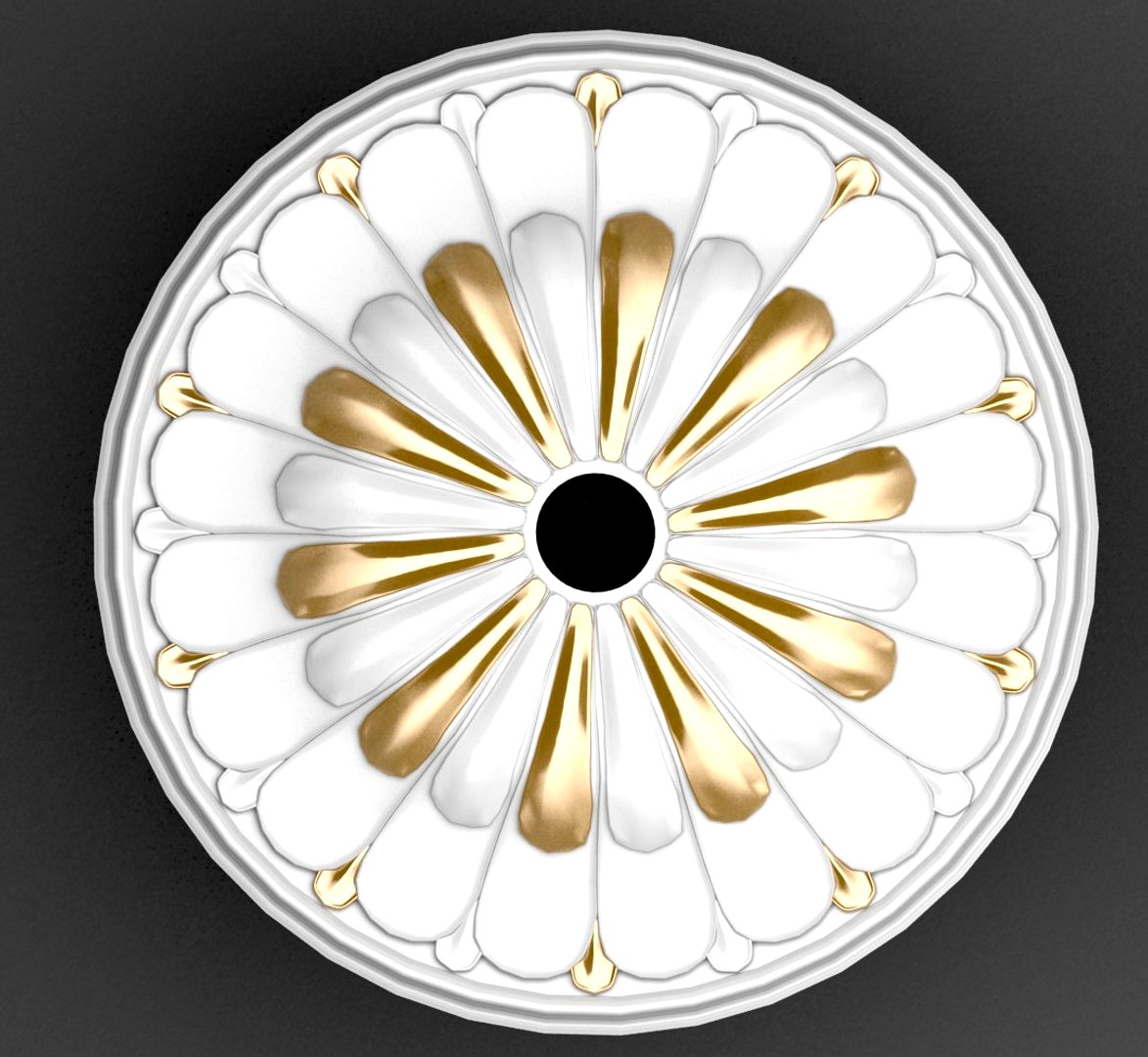 Plaster ceiling medallion 3d model