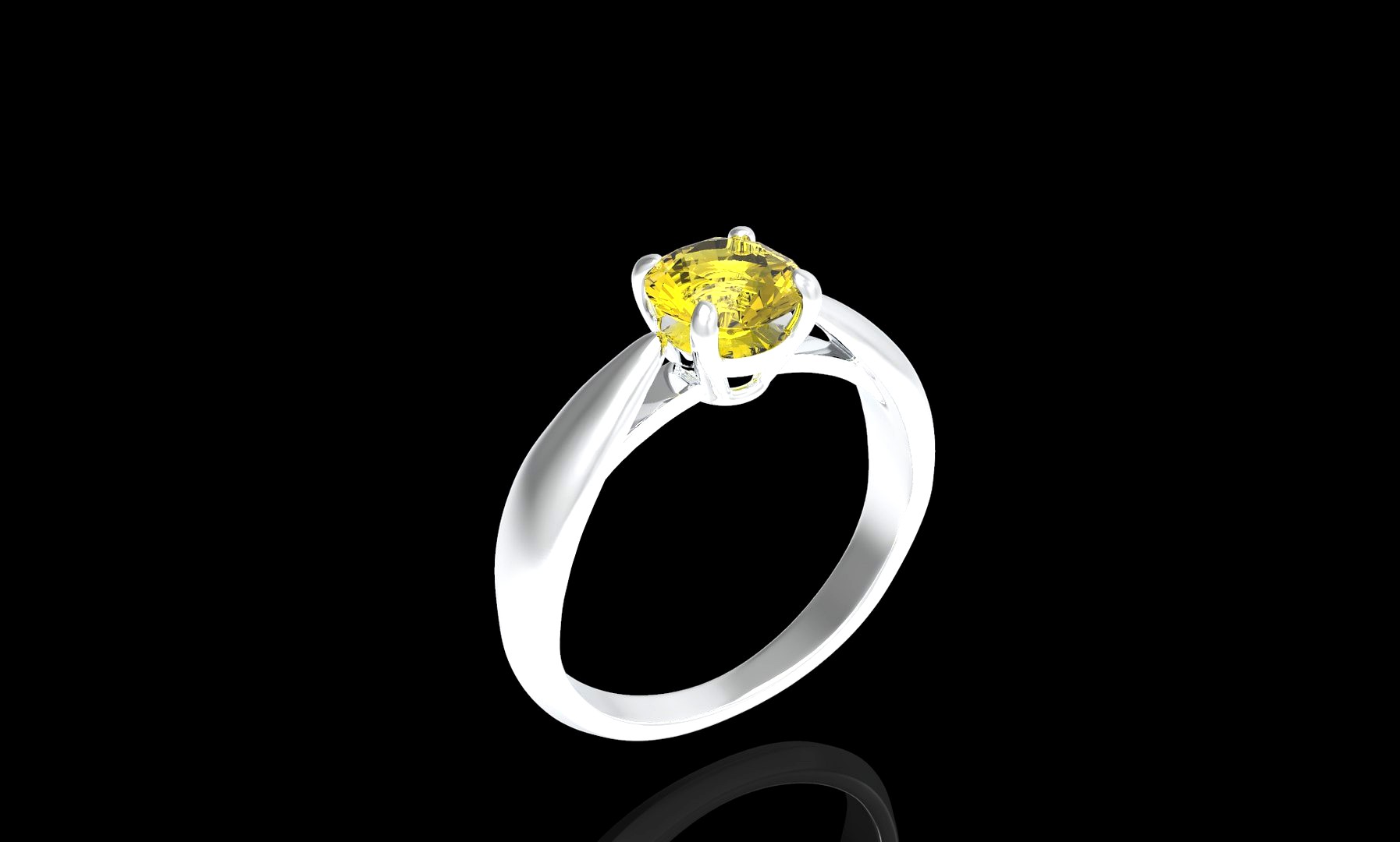 ring with 6mm diamond