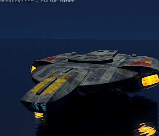 USS Defiant 3D Model