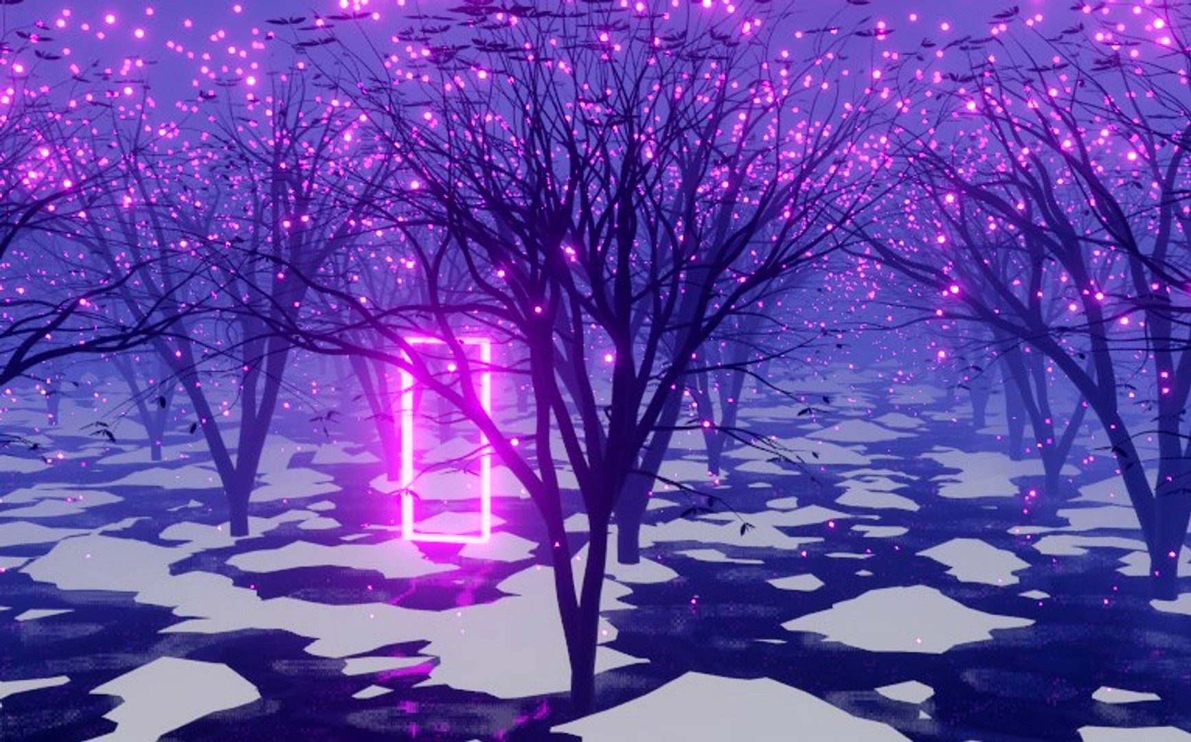 Pink and Blue secene