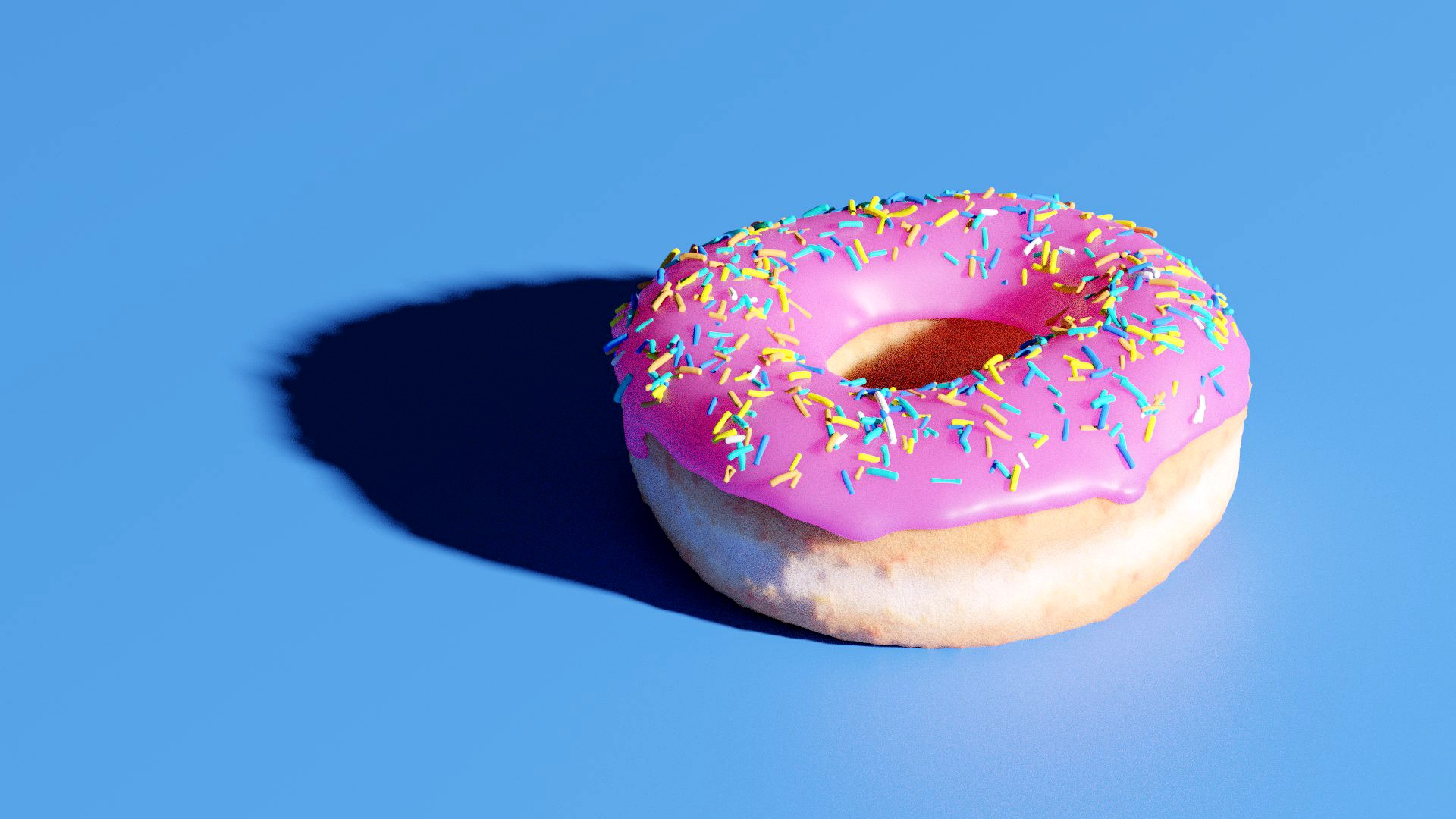 Pink Frosted Donut