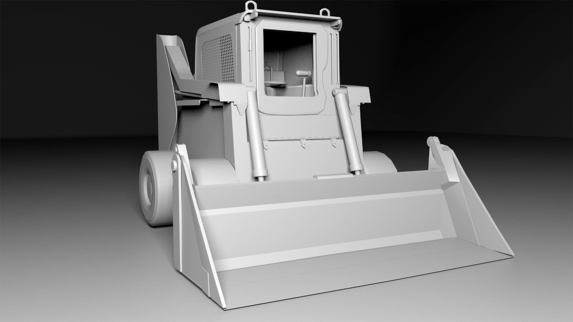 Lowpoly bulldozer