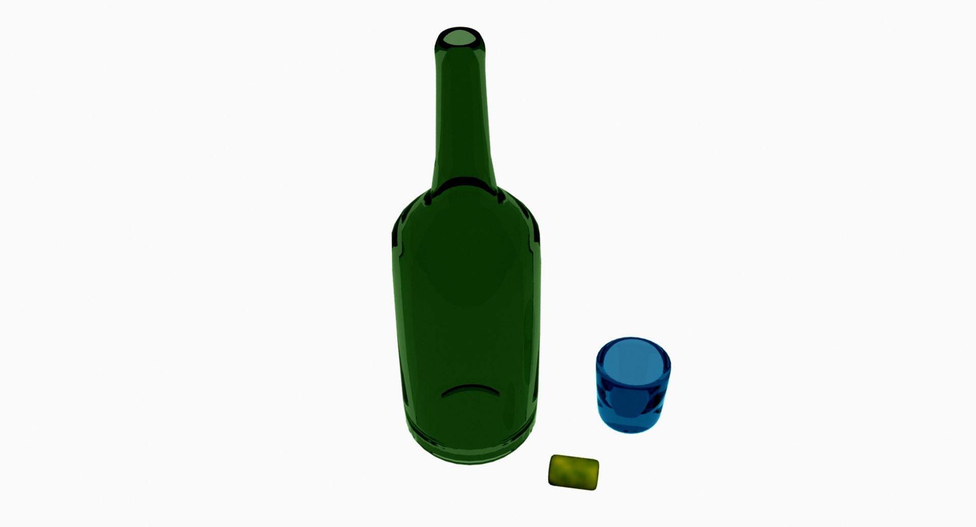 Empty Rum Bottle