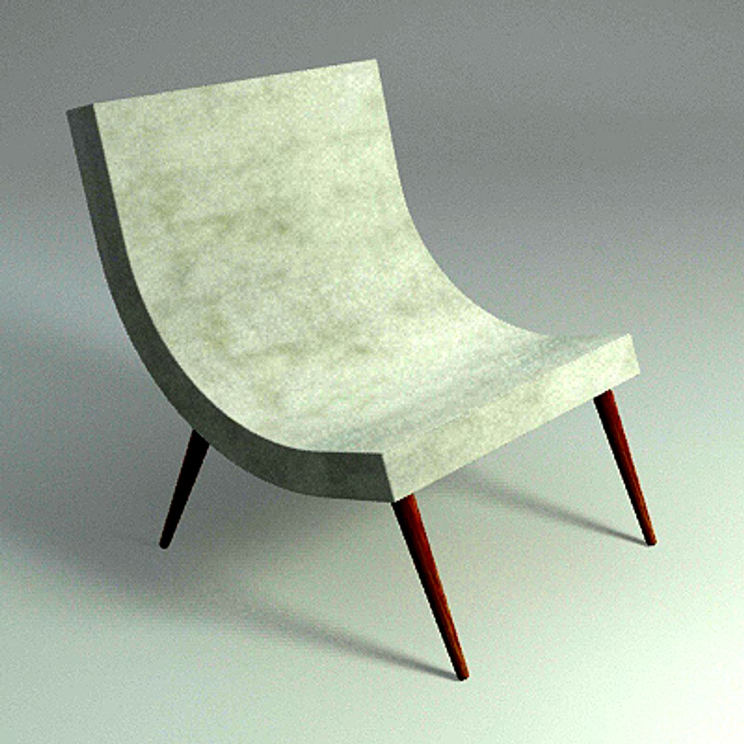 CURVE LOUNGE CHAIR - Mental Ray Materials