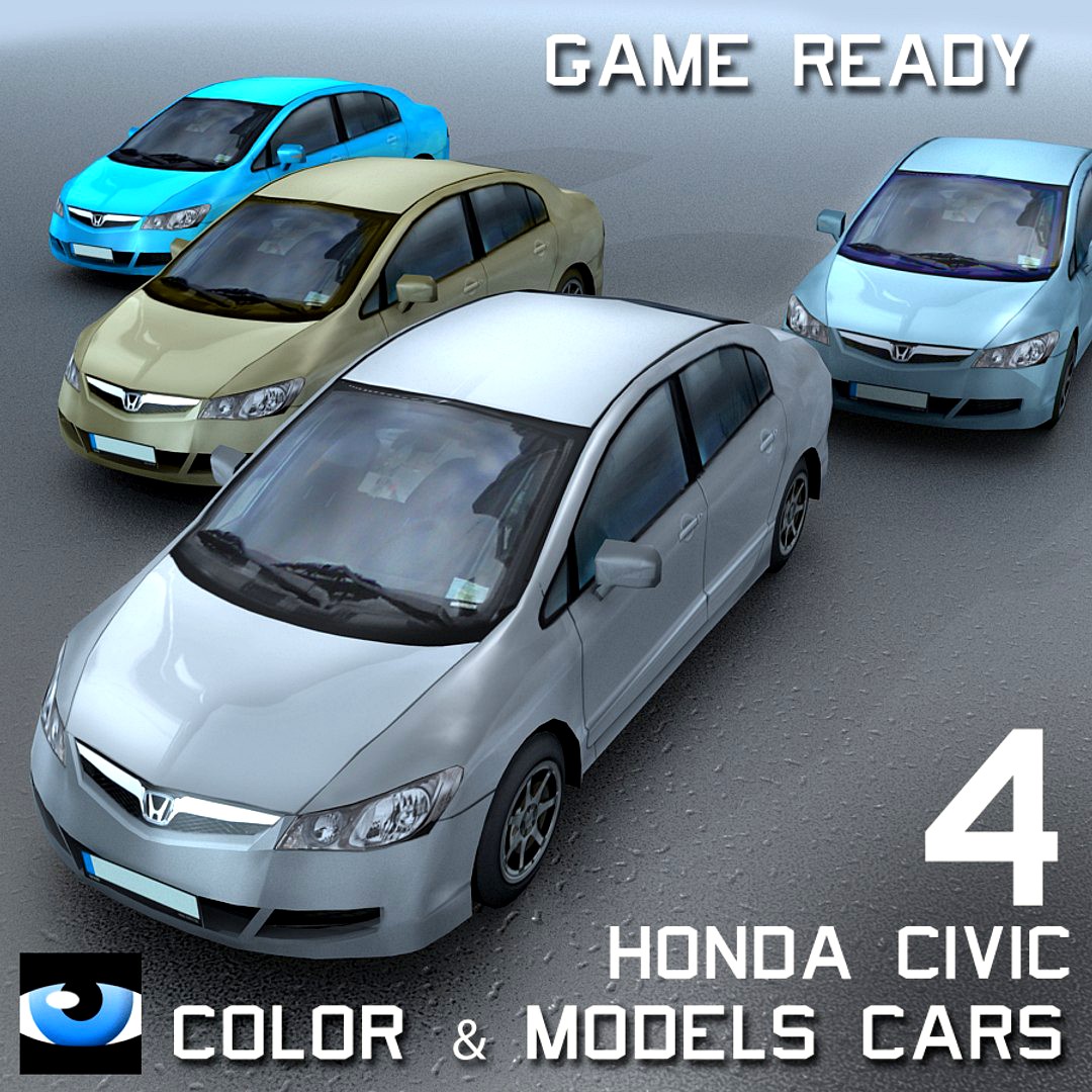 4 Color & Models Cars Honda Civic
