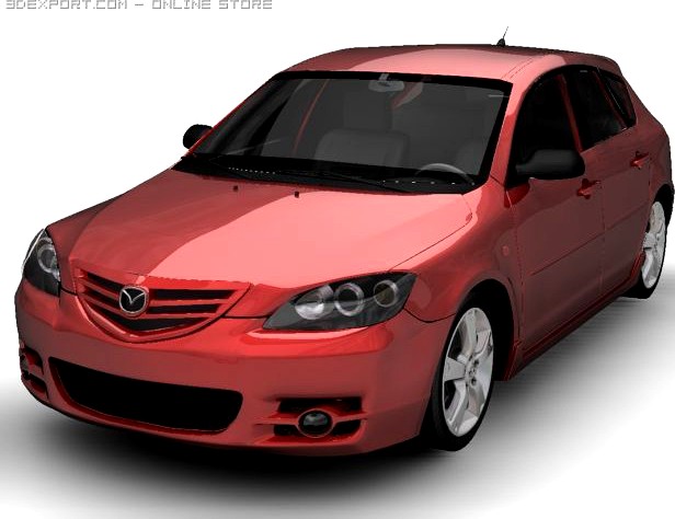 2005 Mazda 3 Axela Hatch 3D Model
