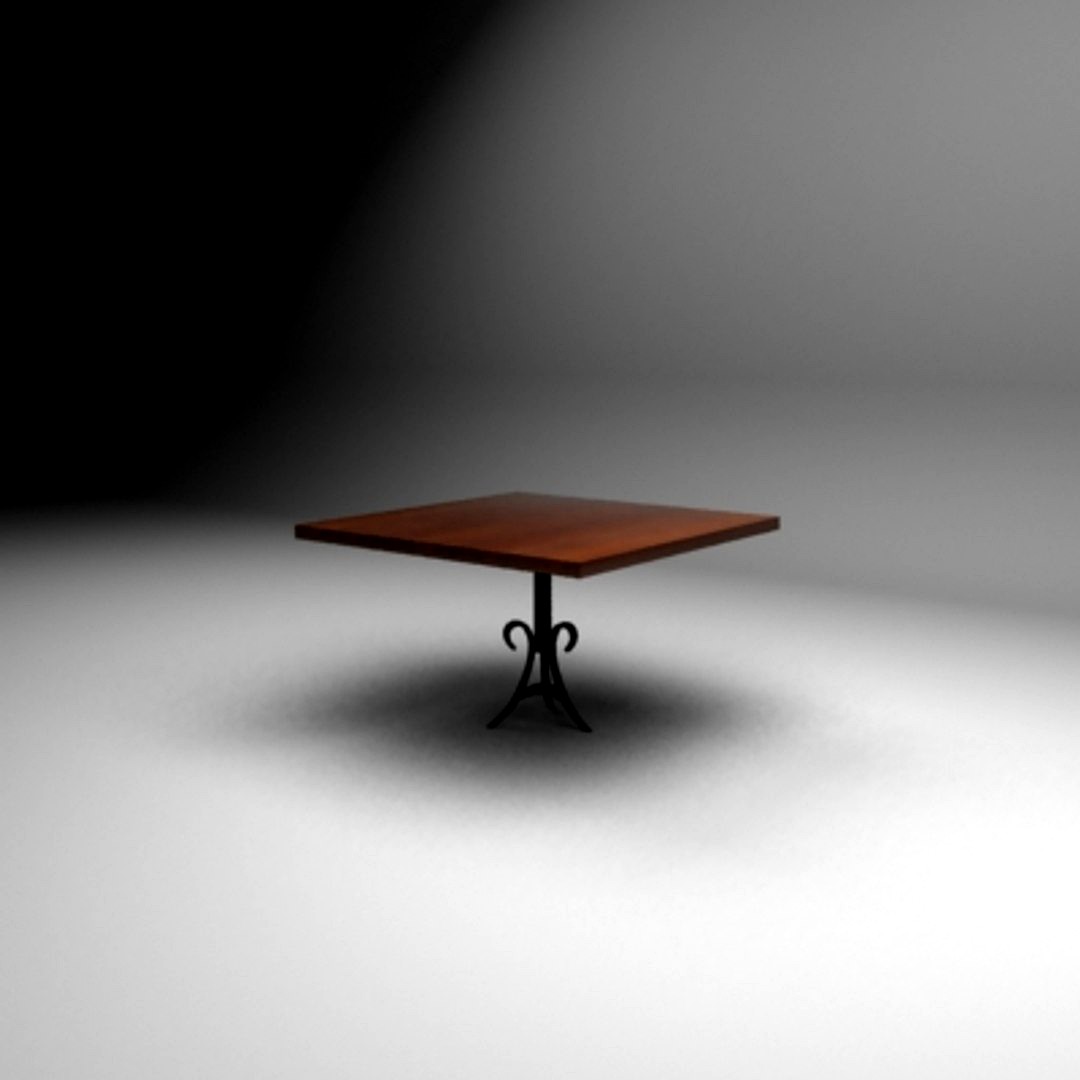 Metal leg table