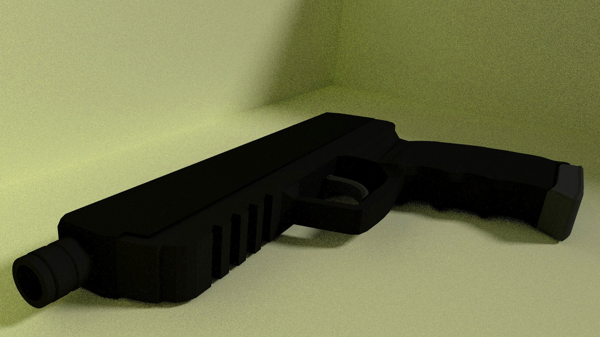 Pistol With Separate Parts (Untextured)