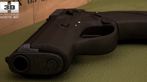 Beretta 9000 3D Model