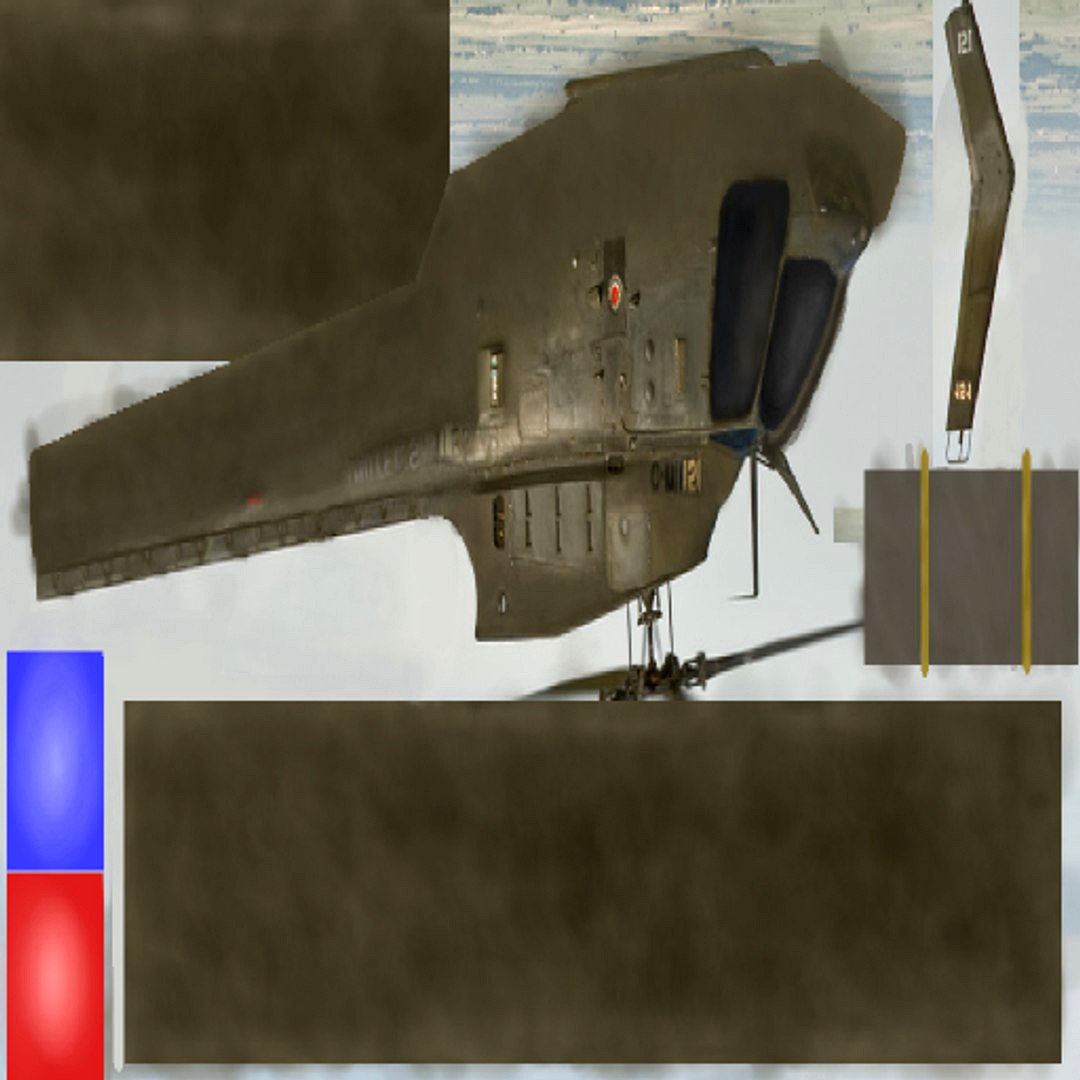 Low Polygon Helicopter 3DS