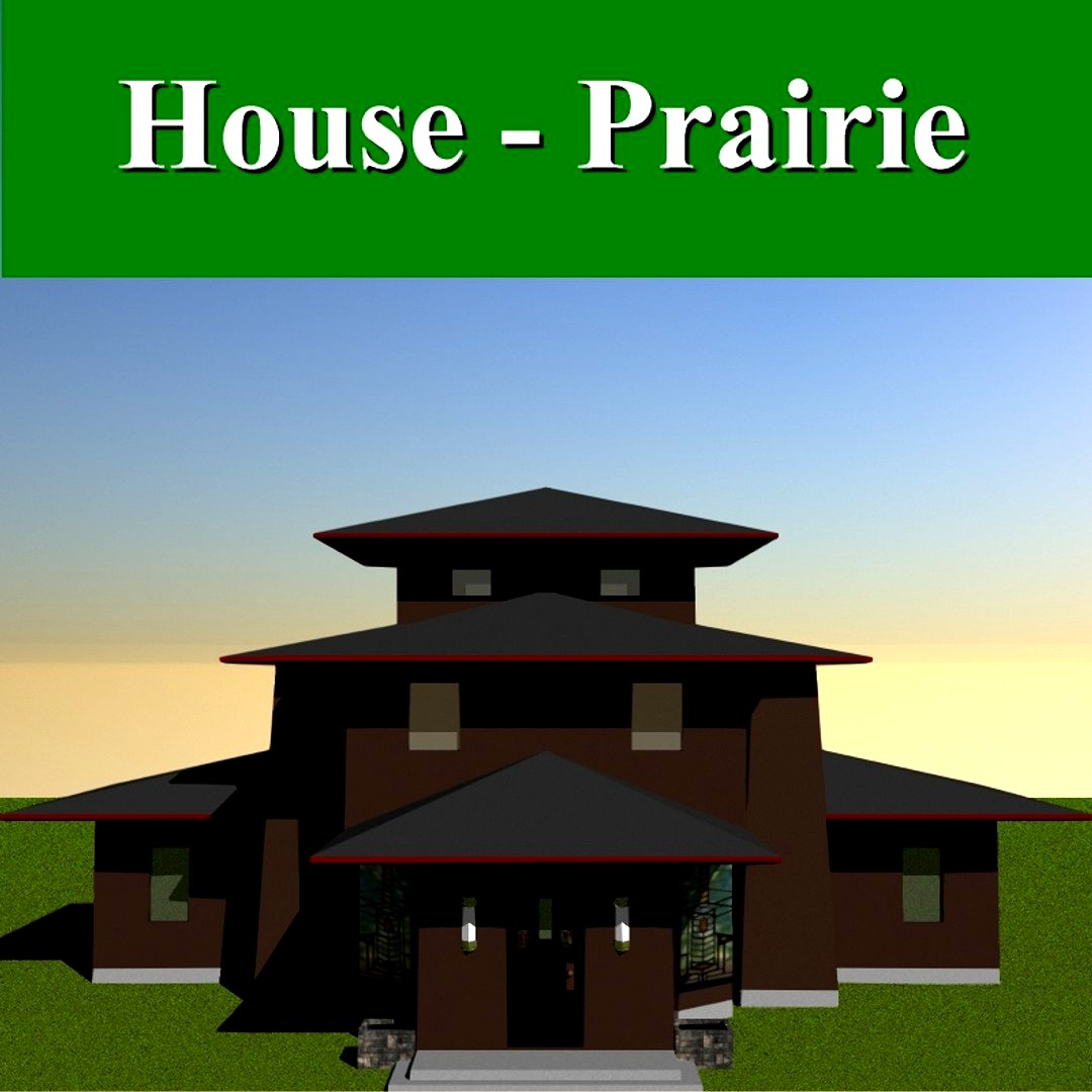 Prairie Style Square House