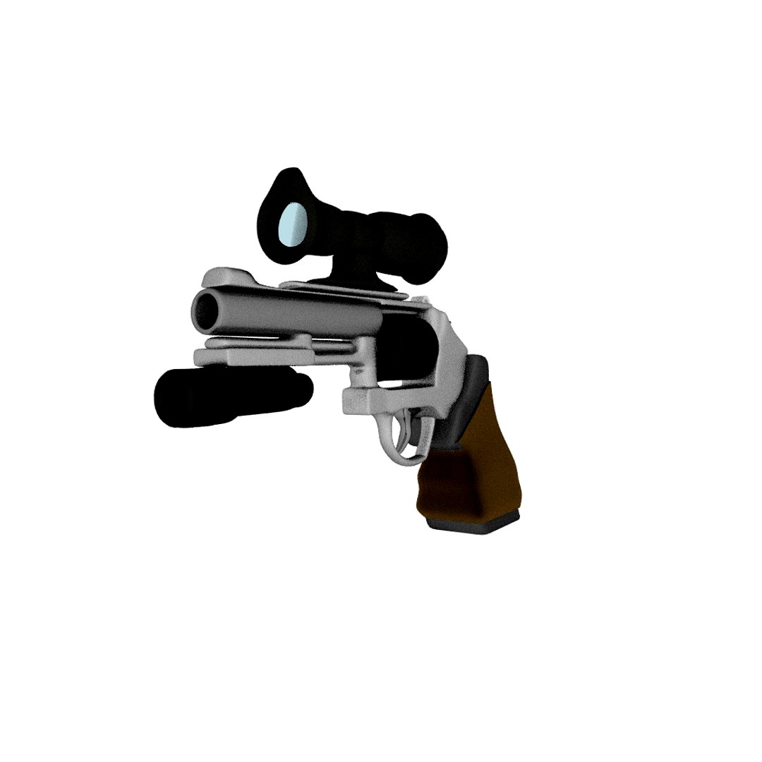 futuristic revolver