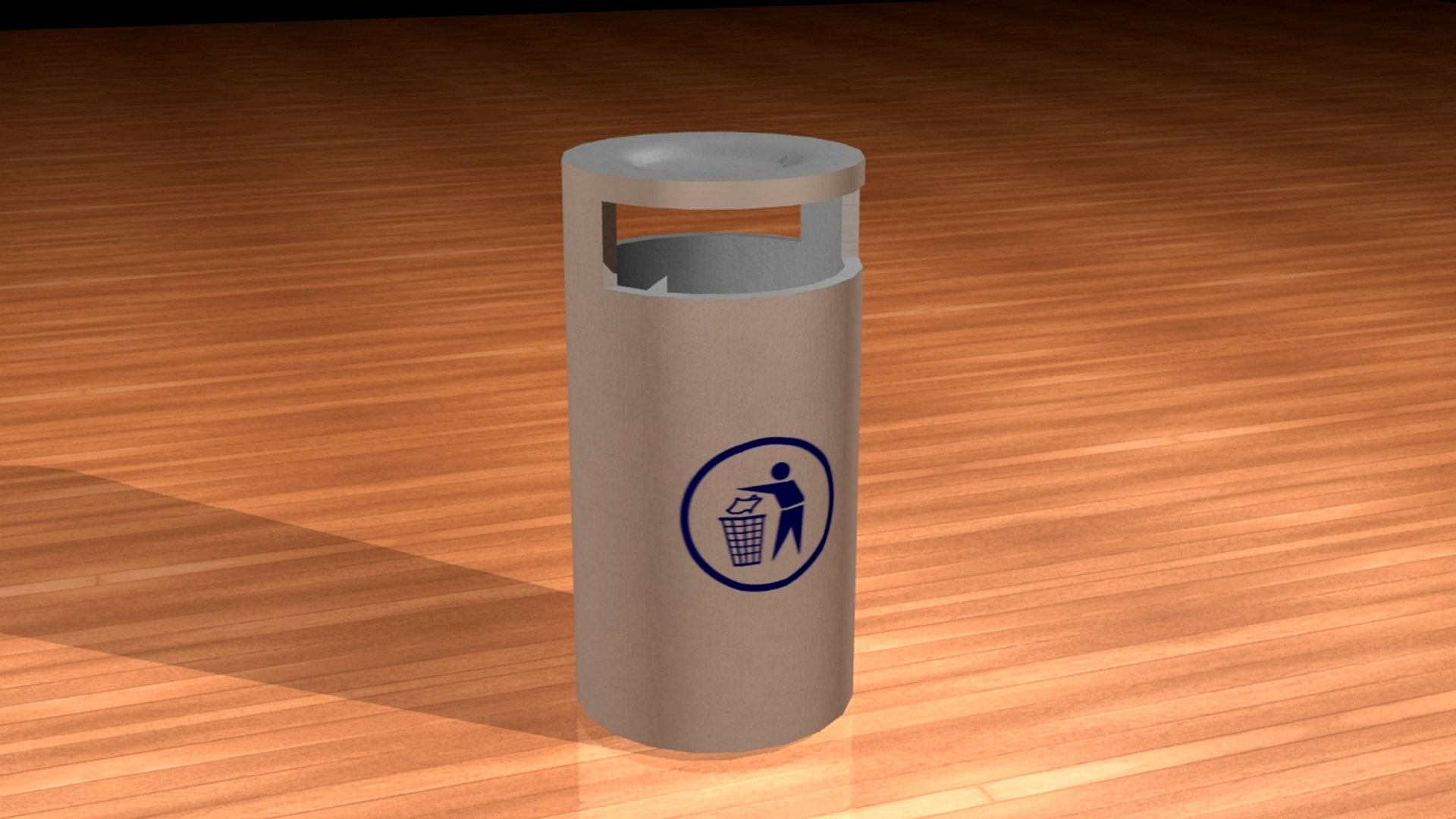 Urban Cement Trash Can