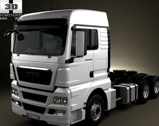 MAN TGX Tractor Truck 2012 3D Model