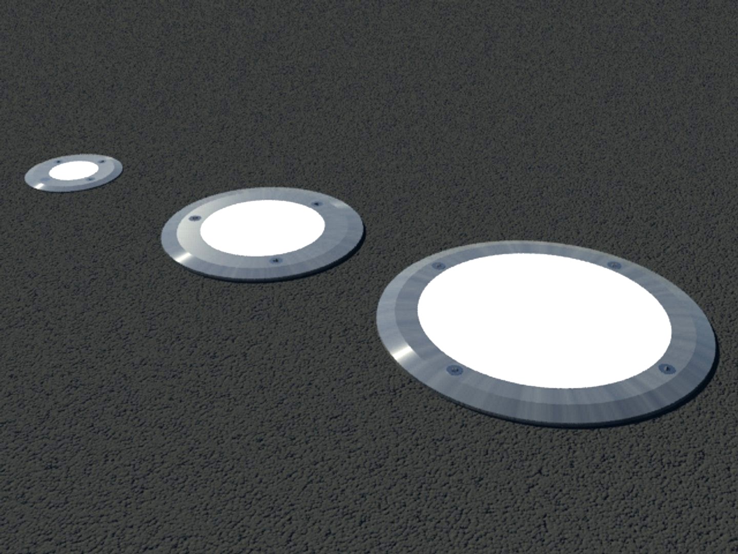 Floor recessed lights