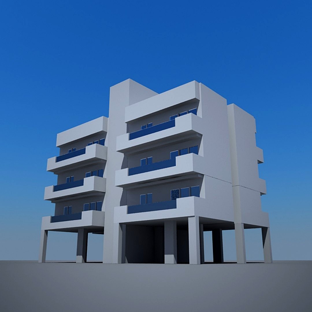 Summer Apartment Building