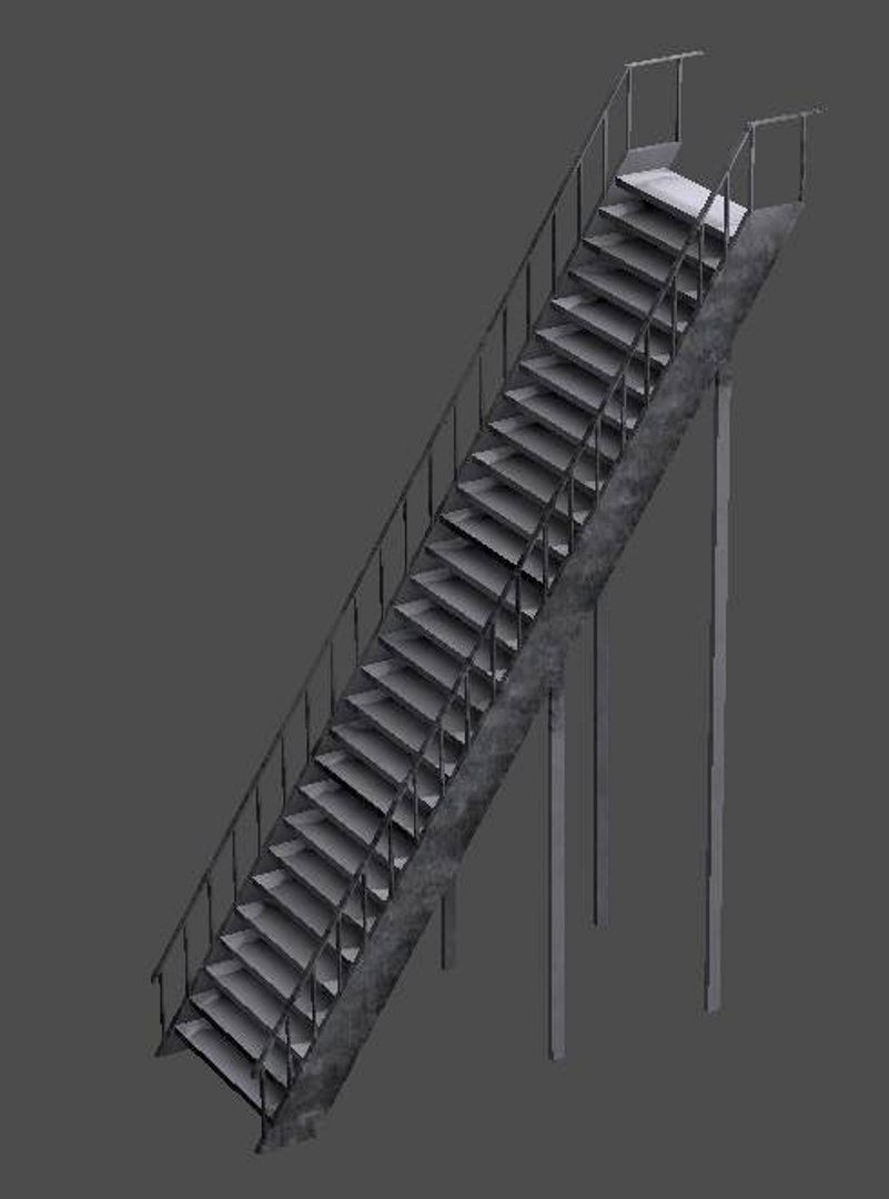basic mettalic stair