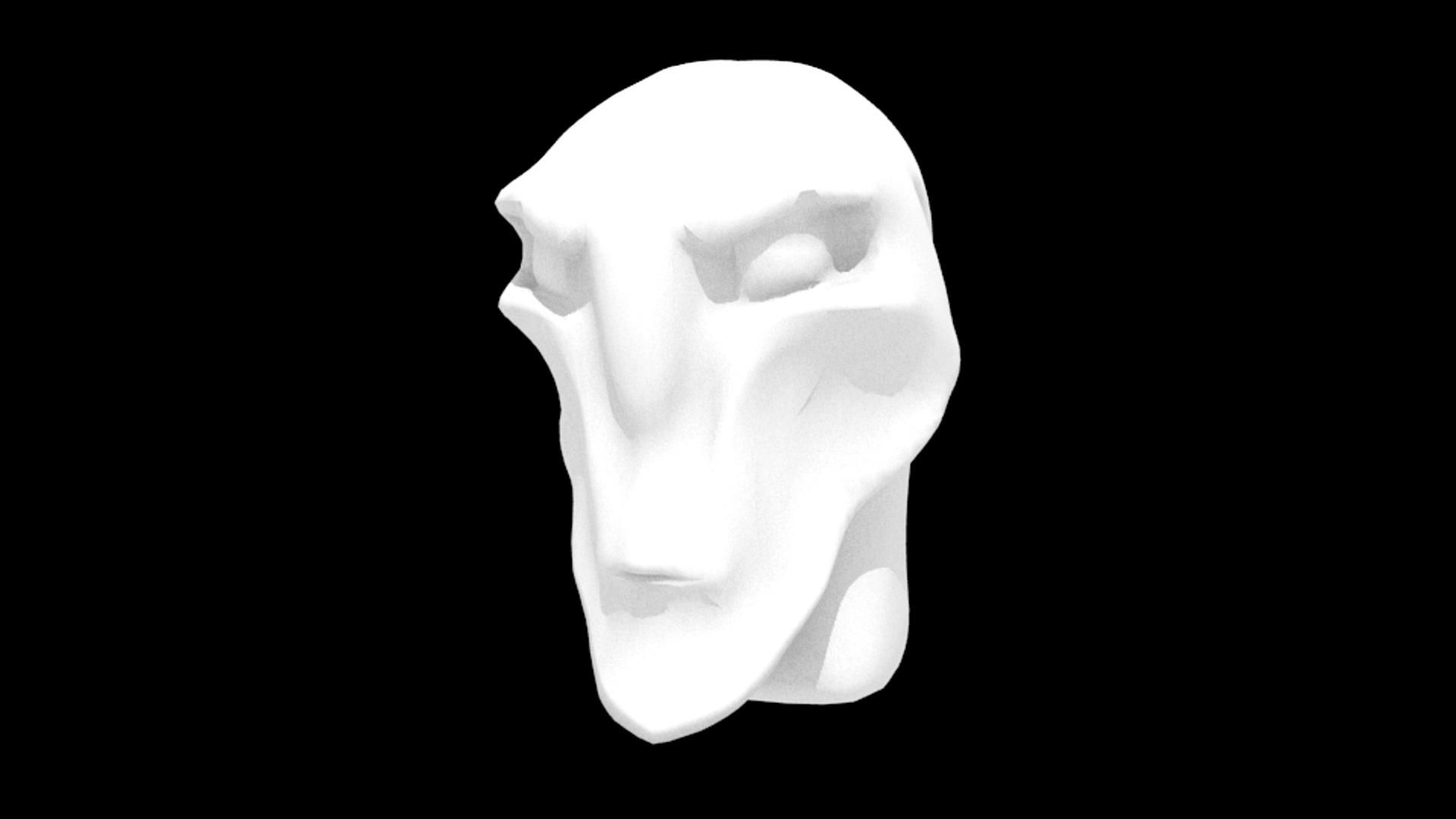 Low Poly Alien Head