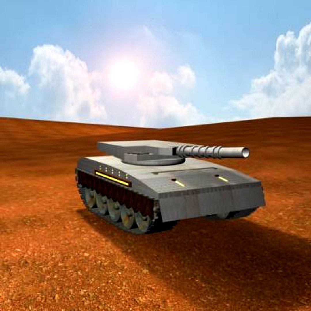Tank in the desert