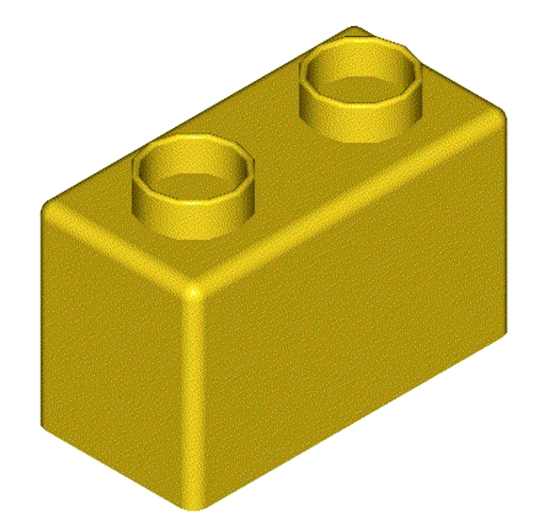 Small Thin Duplo Block