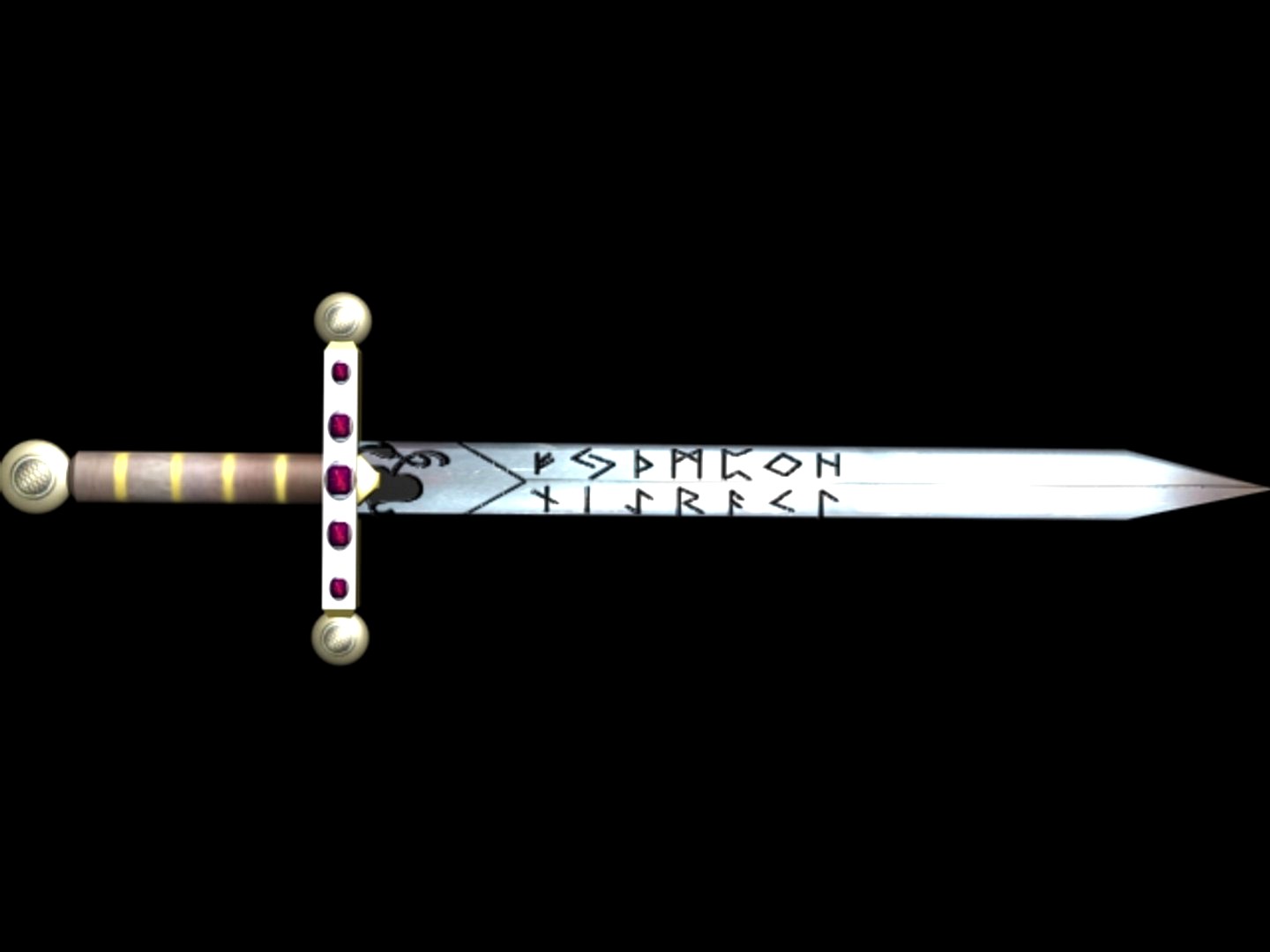 Celtic Jeweled Short Sword