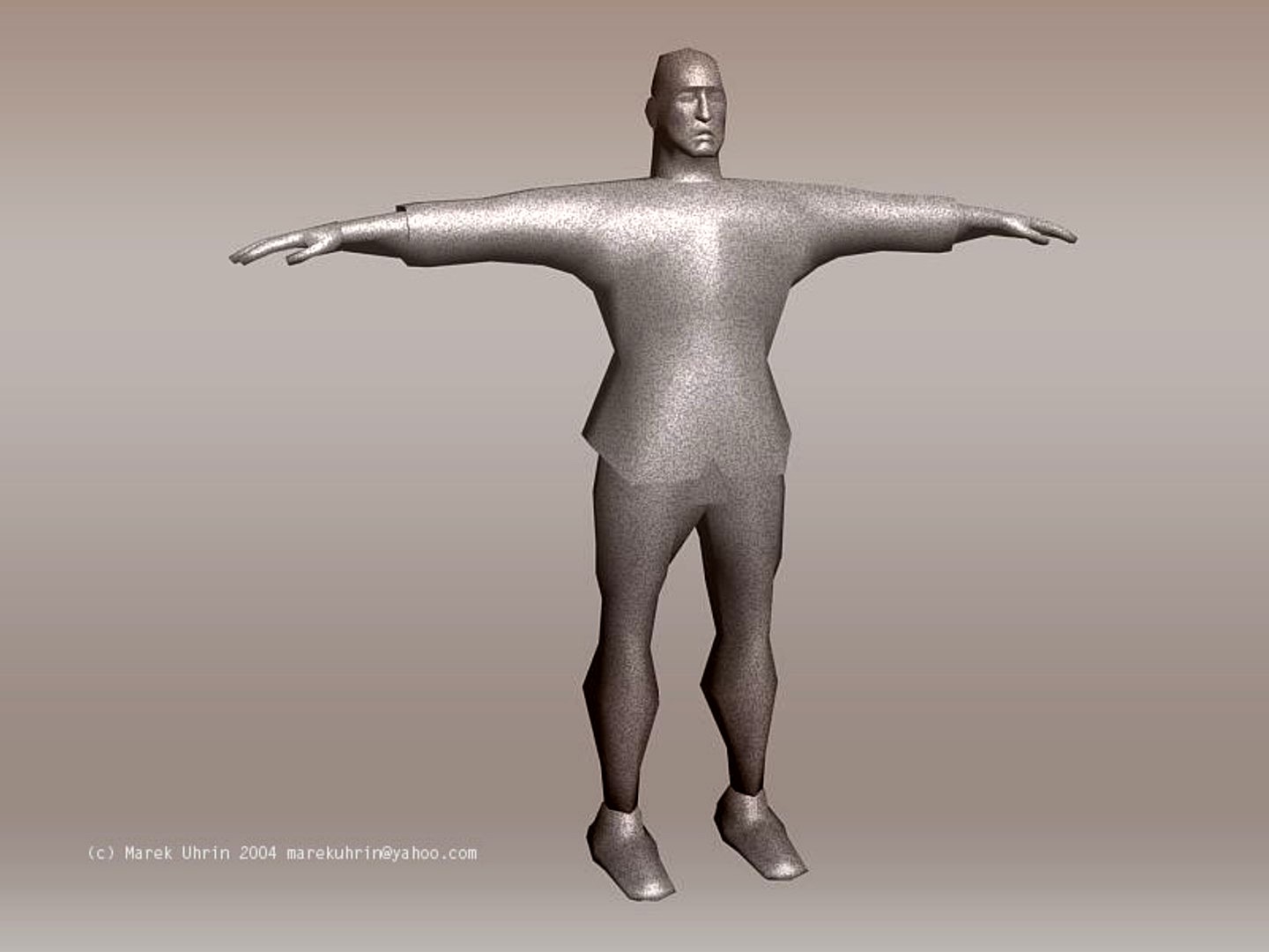 Low polygon 3d game character