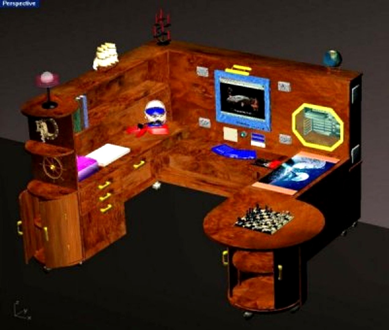 Computer Desk 3dm