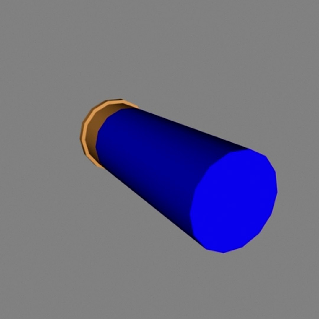 shotgun shell Ver12[ammo][low polygon][blue][max]