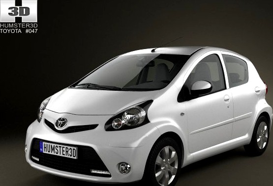 Toyota Aygo 5door 2013 3D Model