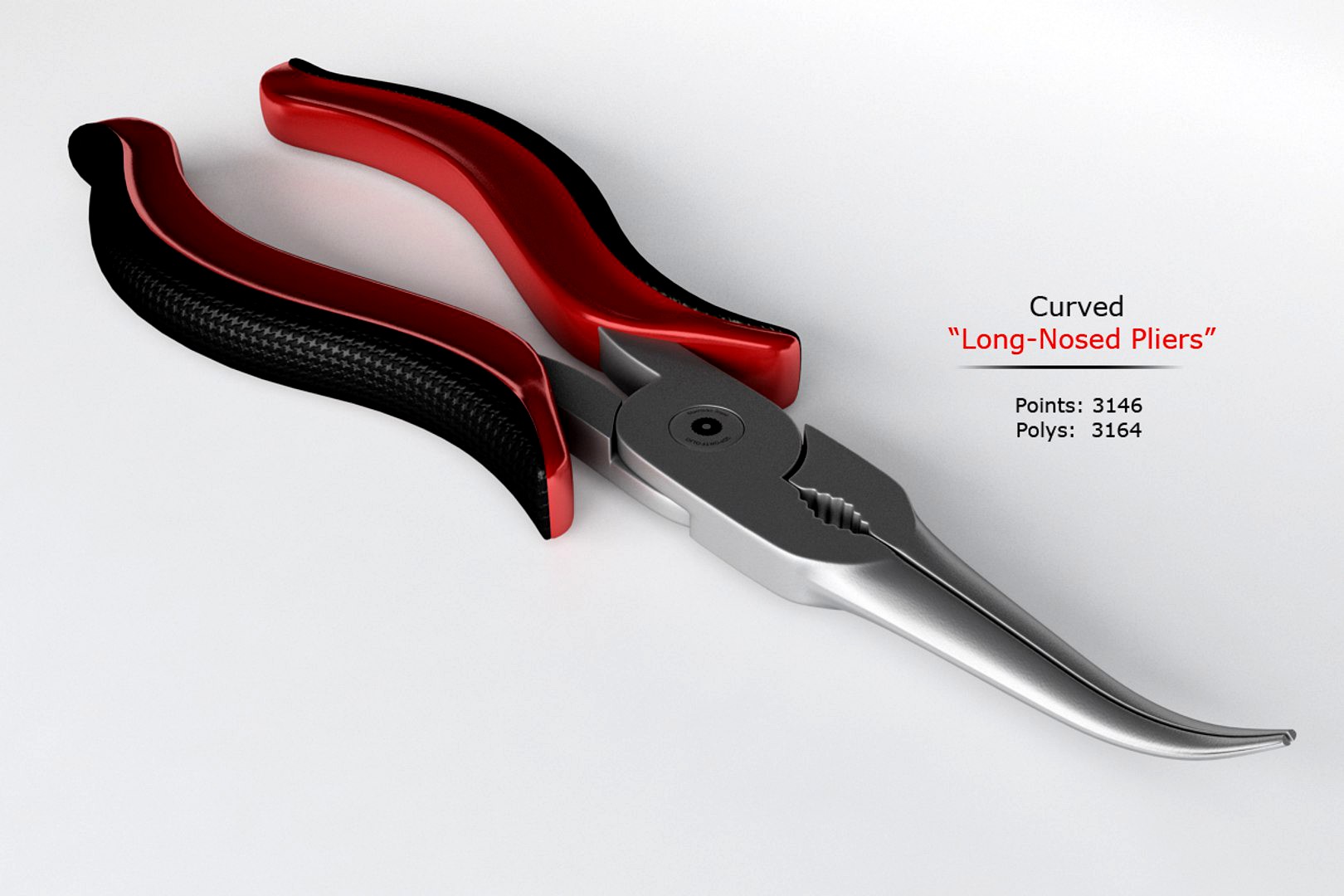 Curved Long Nosed Pliers