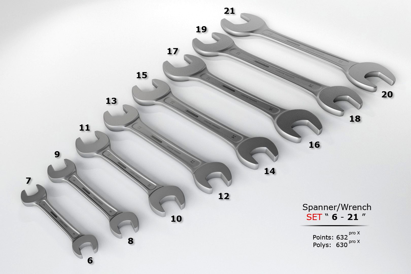 Wrench/Spanner Set 6-21