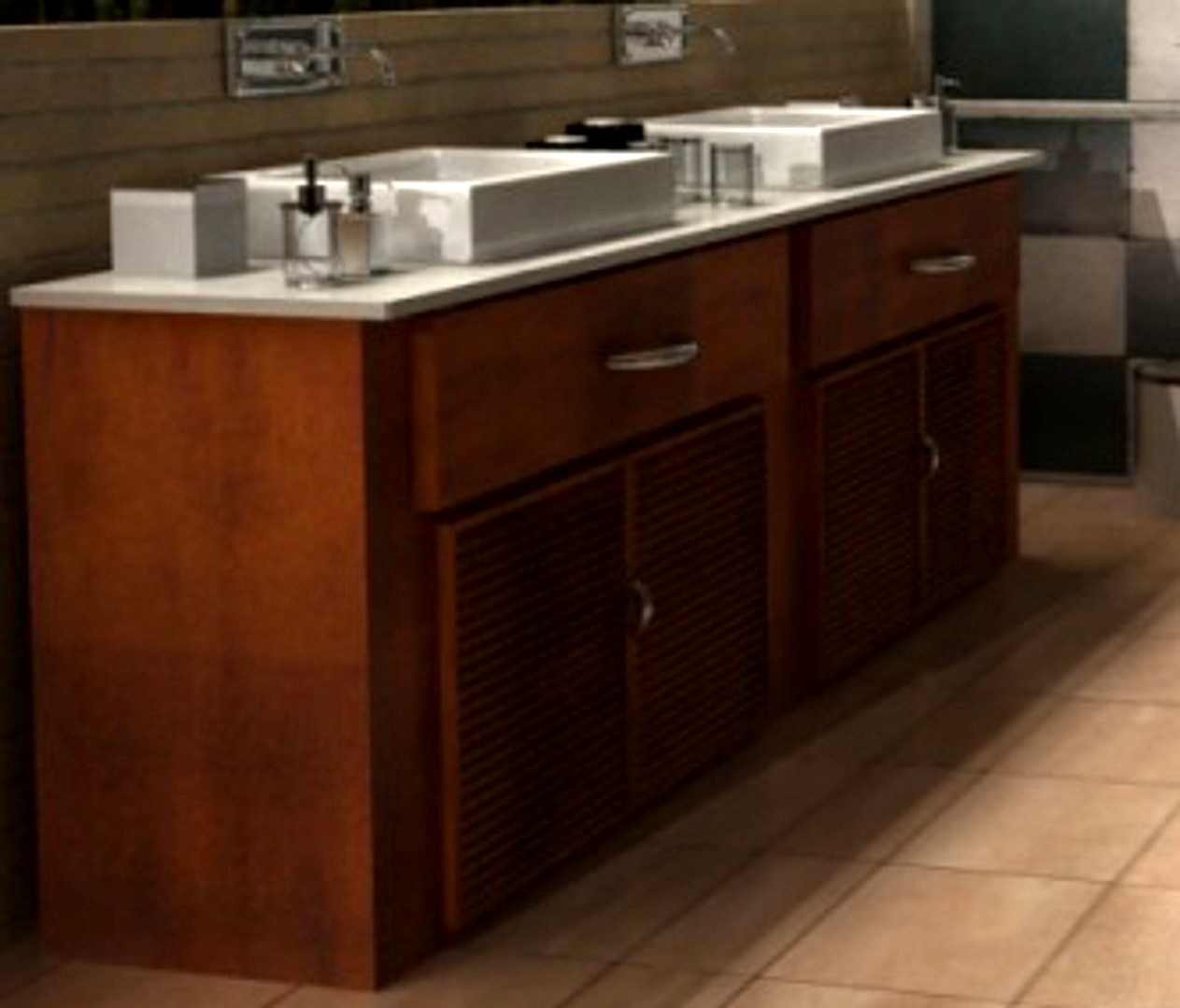 Bathroom furnishing  Tocador de baño