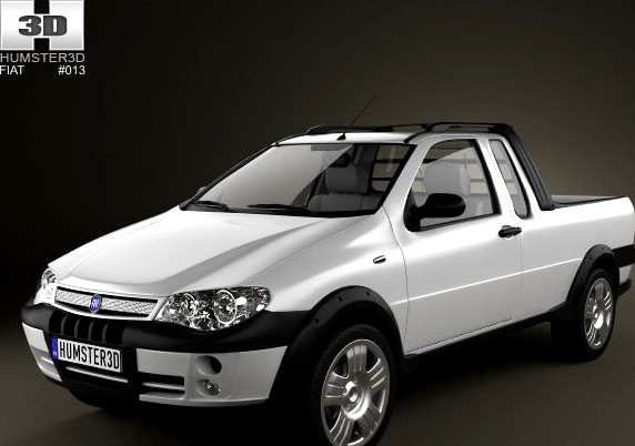 Fiat Strada III 2004 3D Model