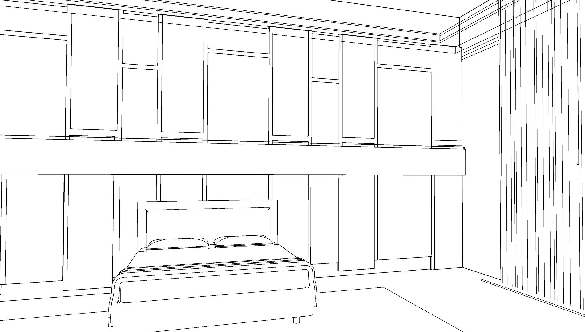Interior Bedroom Revit