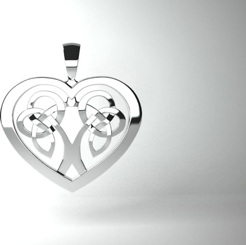 Celtic heart 3D Model