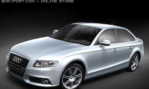 Audi A4 2008 3D Model