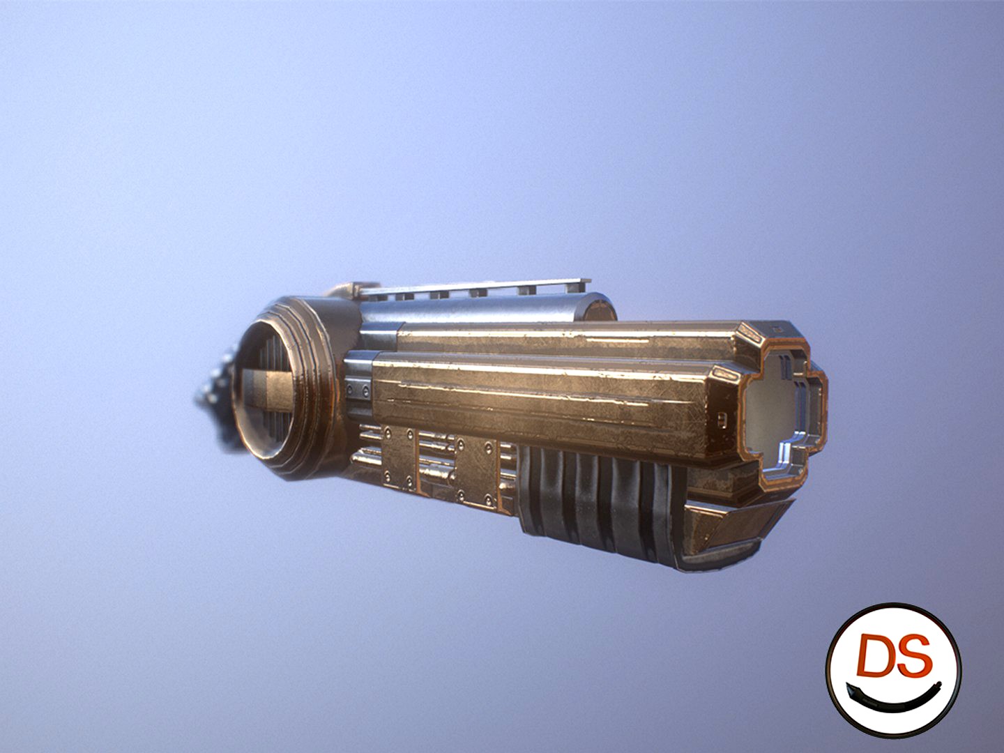 sci fi cartoon steam punk weapon
