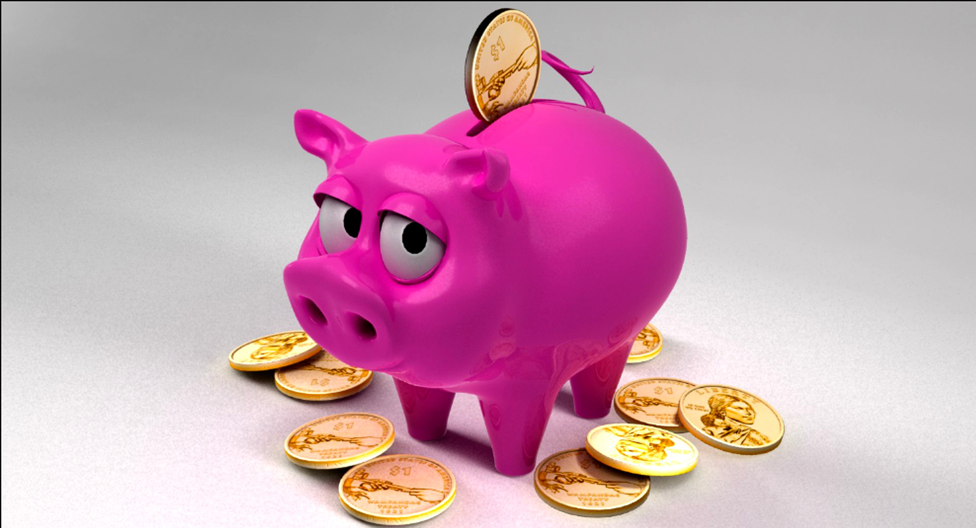 piggy bank coins