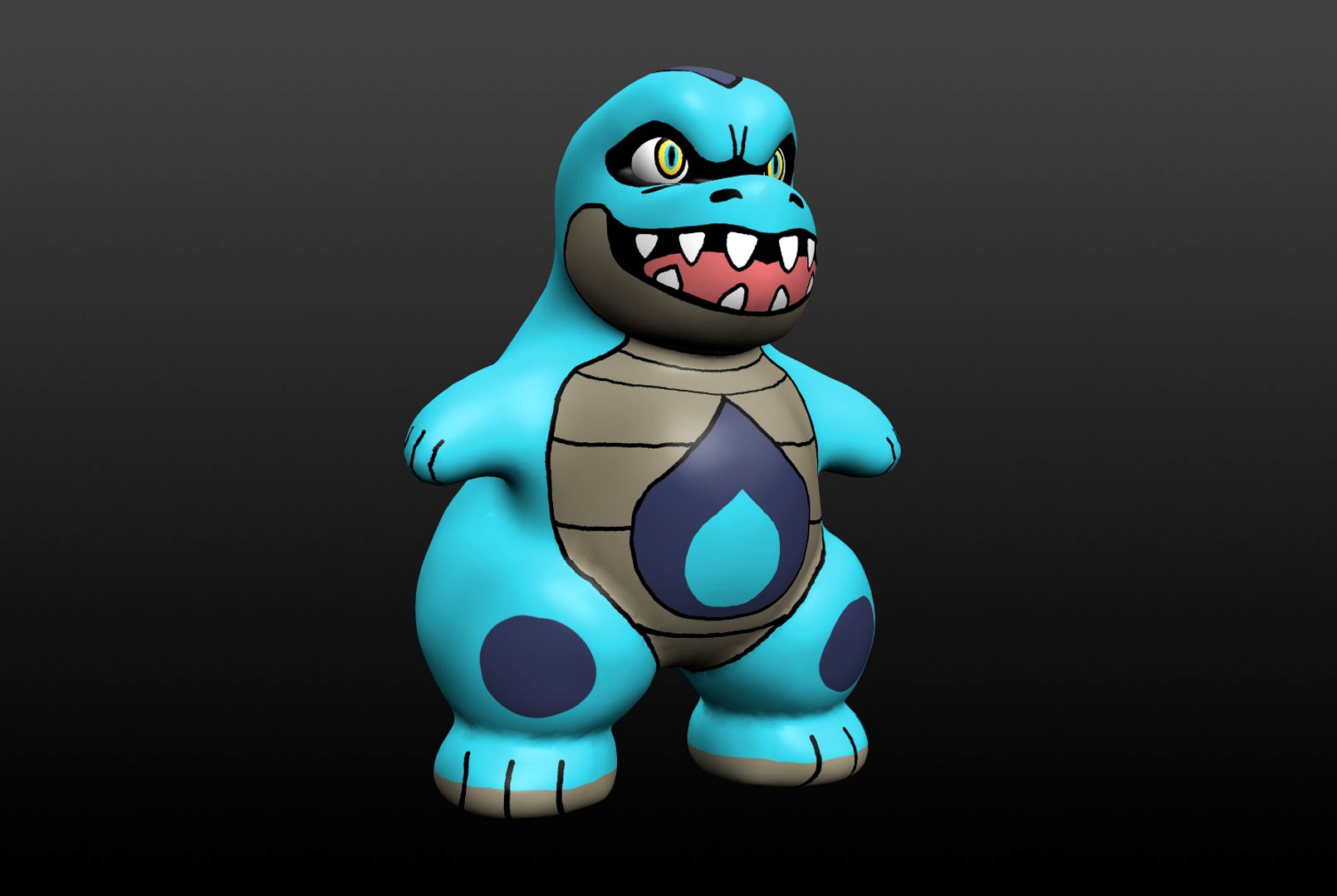 Chibi Water Gator Fakemon