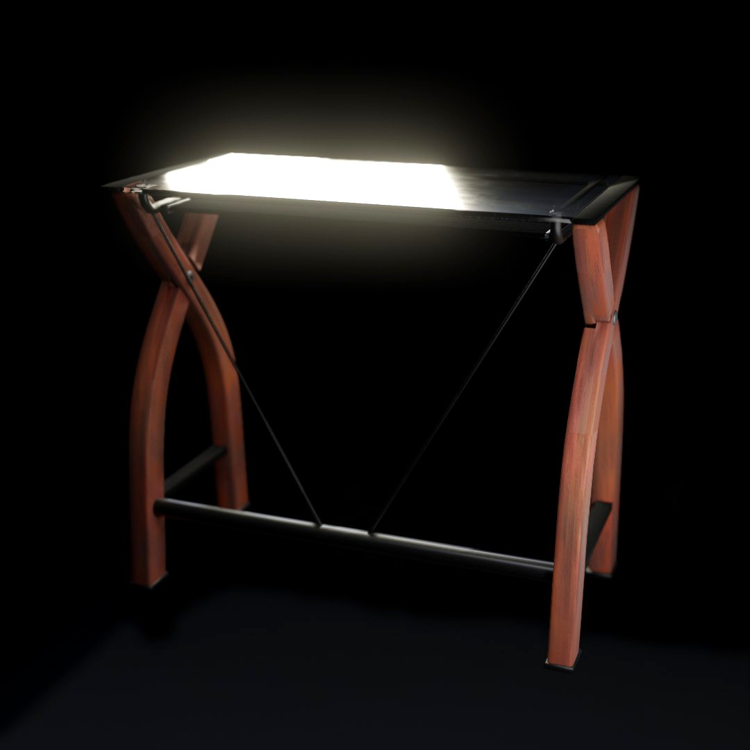 Glass Desk (Blender EEVEE)
