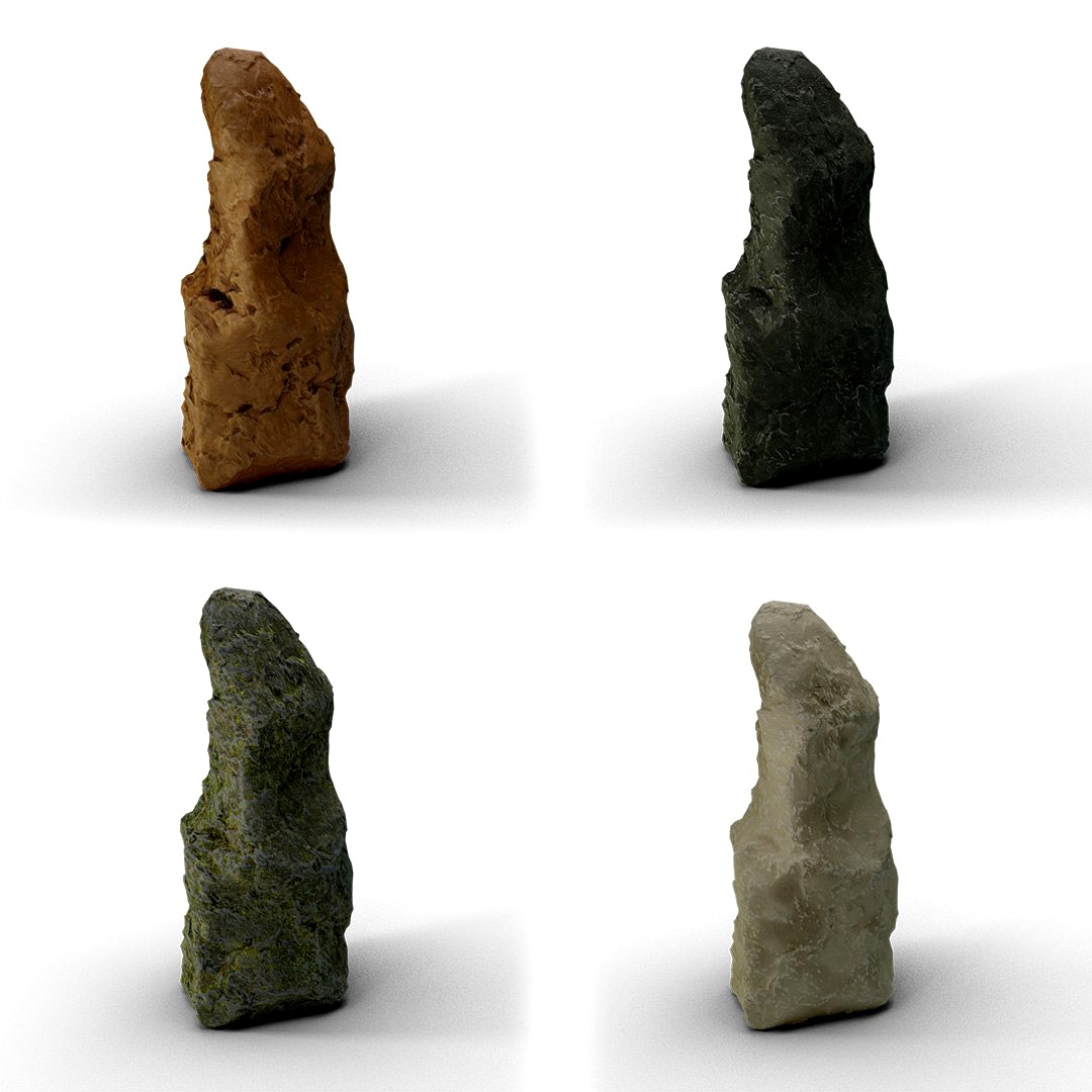 Rock, Stone - 03, multiple textures