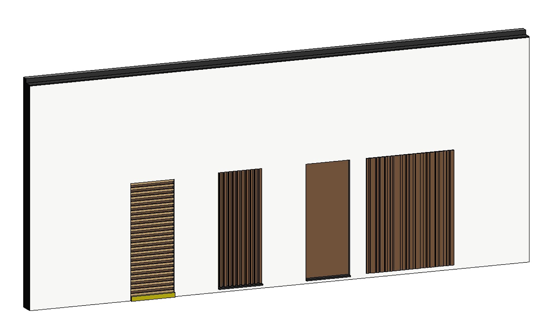 Facade panels / lamellas - parametric v2019