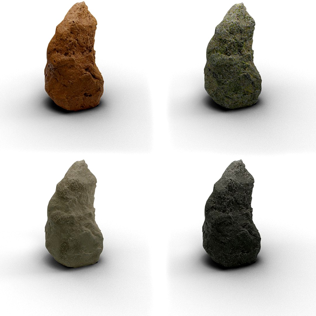 Rock, Stone - 07, multiple textures