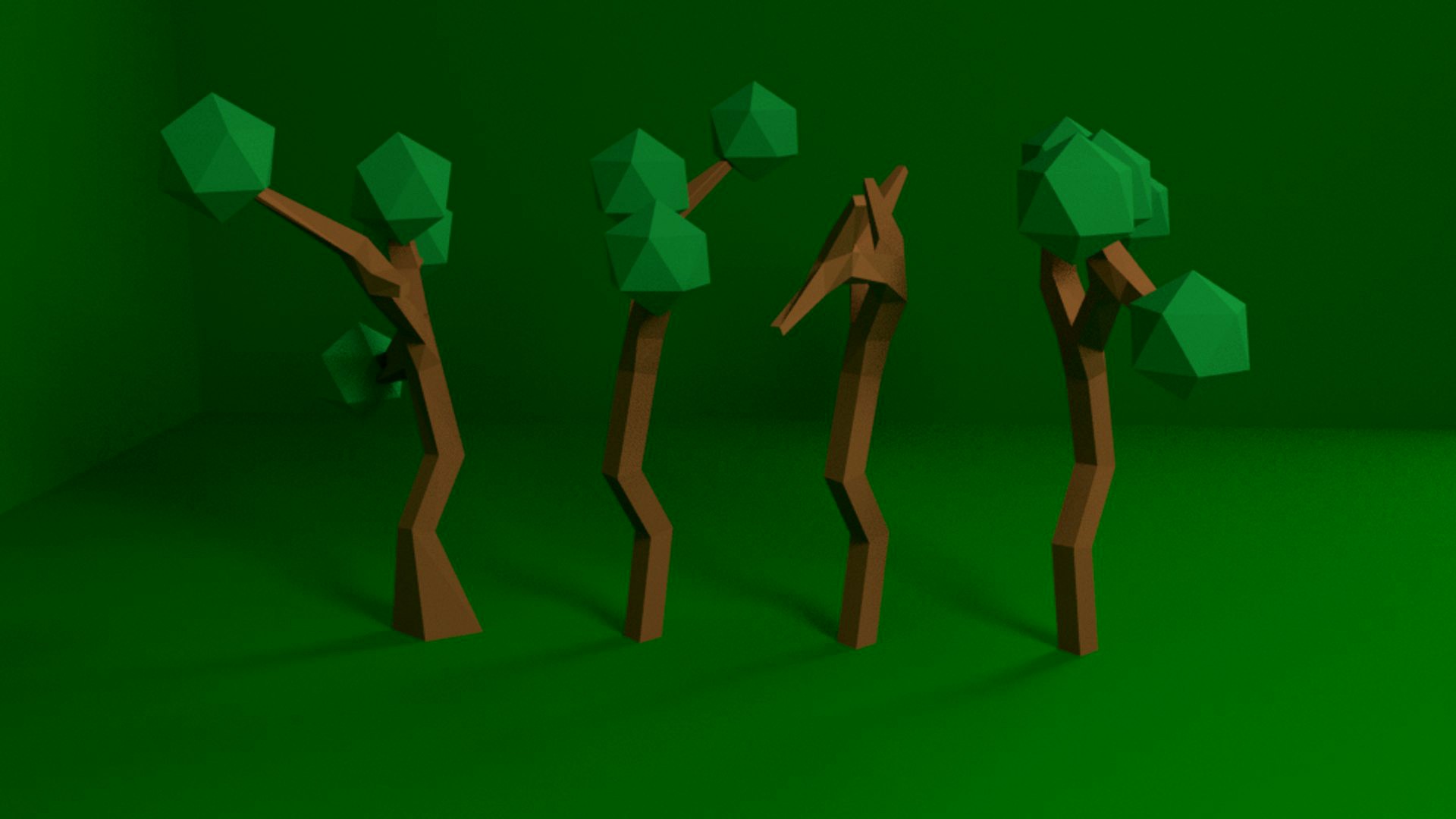 LowPoly trees