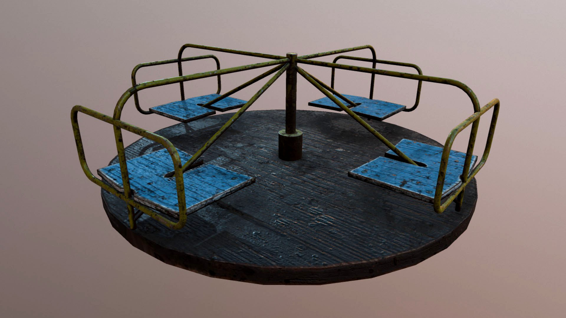 Carousel Low-poly 3D model