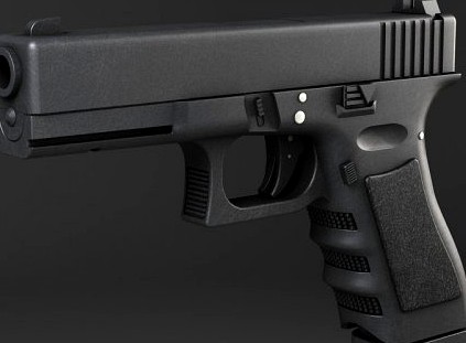 Glock 17 Pistol 3D Model