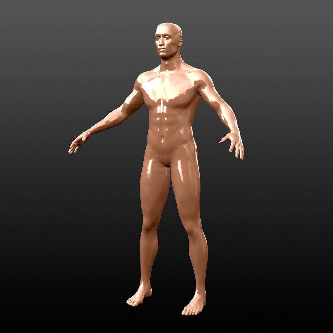Eric Wolack | Realistic Male Body - High Polygon Mesh