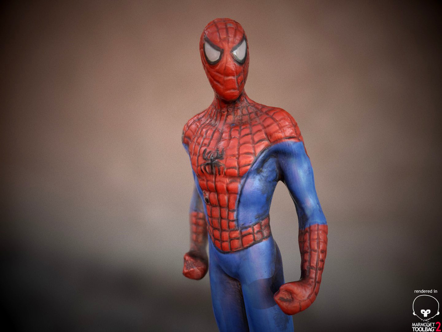 spiderman statue