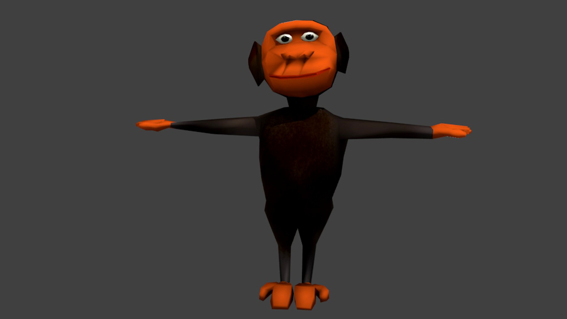 Low Poly Monkey