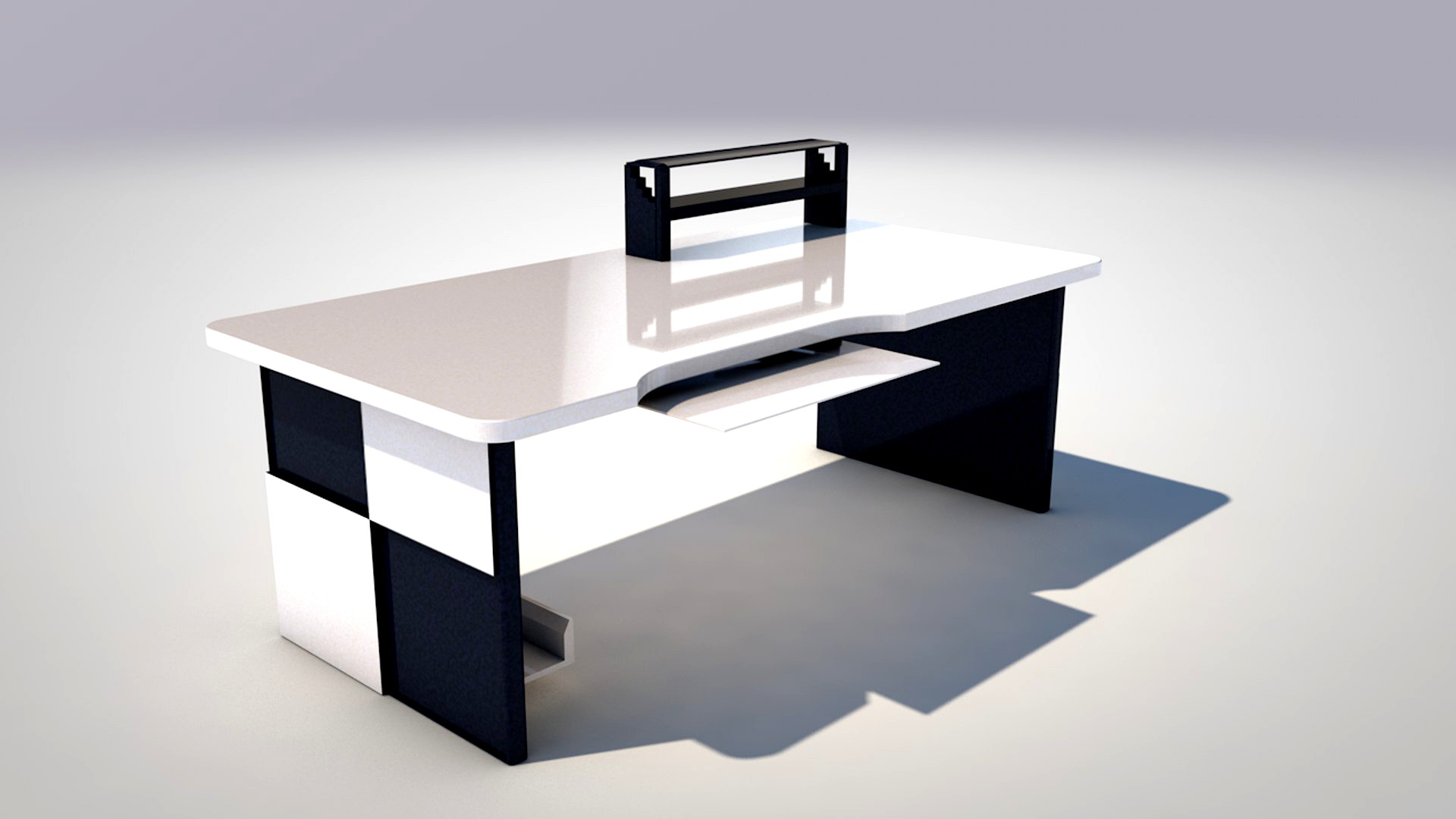 Minimalistic computer desk